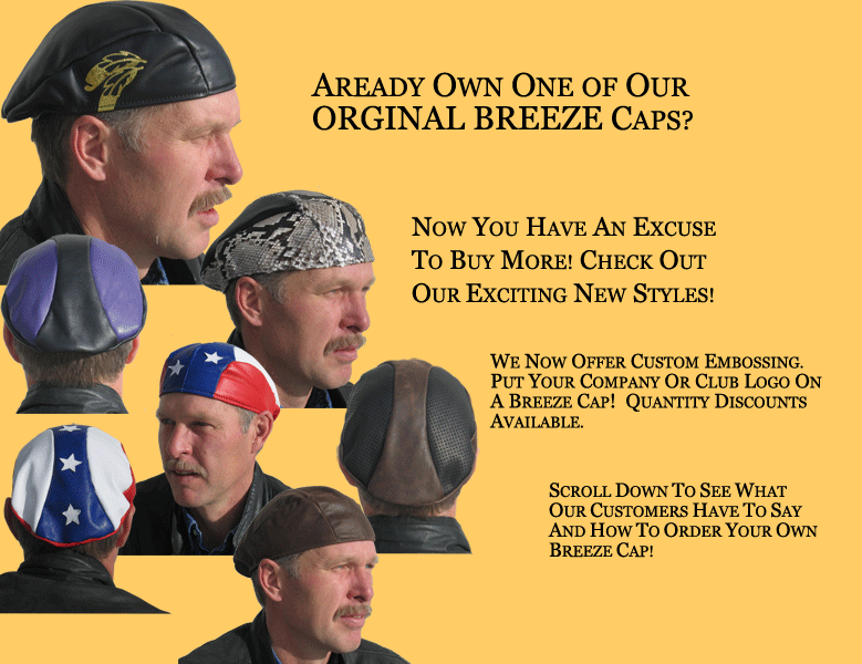 Custom Breeze Caps - Breeze Cap - Leather  Hat